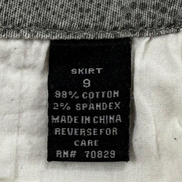 Rue21 Y2K Vintage Gray Denim Cheetah Animal Snakeskin Print Micro Mini Skirt 9 - Picture 5 of 7